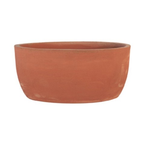 Ovale liscio moderno in terracotta