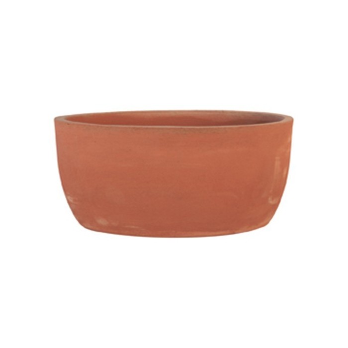 Ovale liscio moderno in terracotta