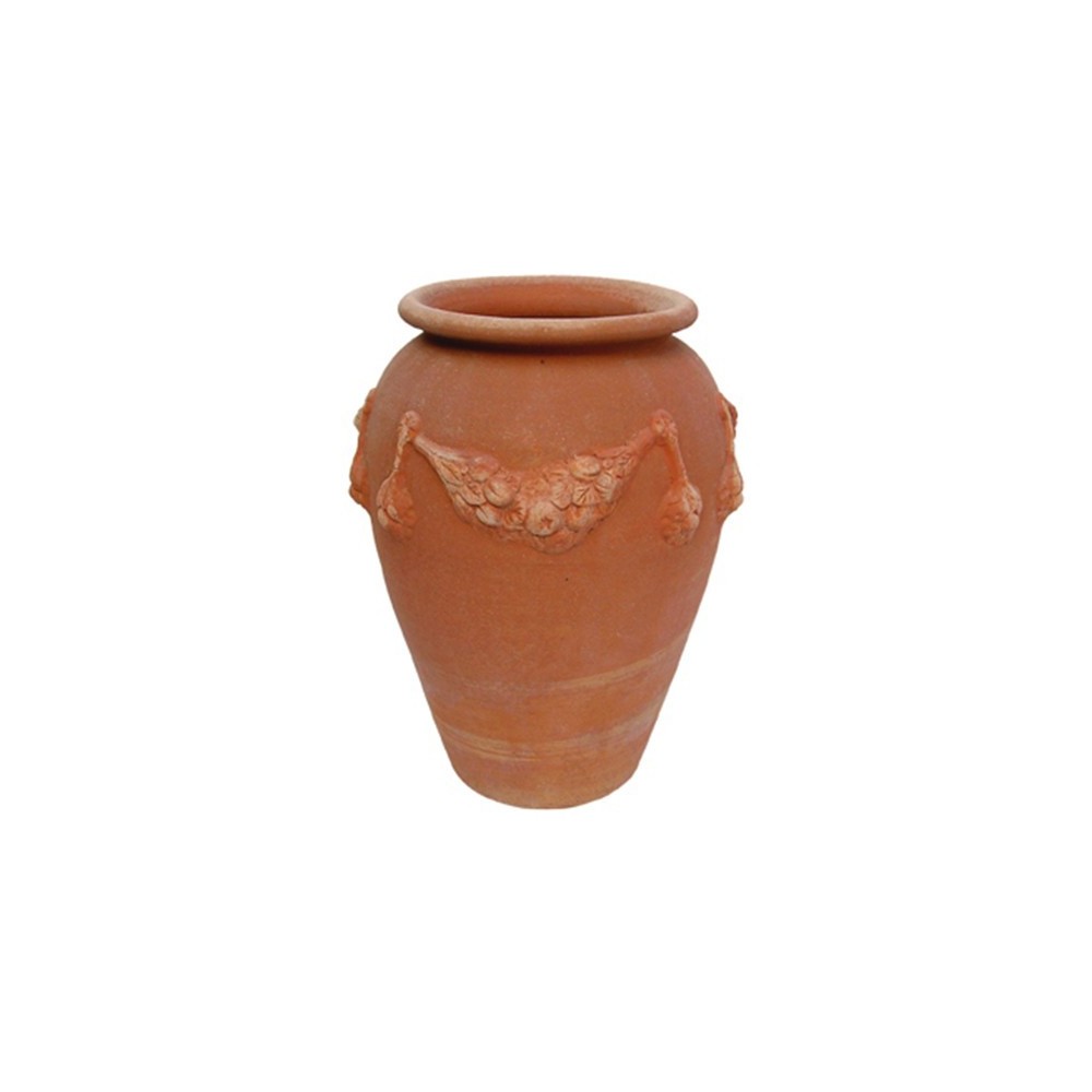 Portaombrelli festonato a tornio in terracotta | Terrecotte Cestenoli