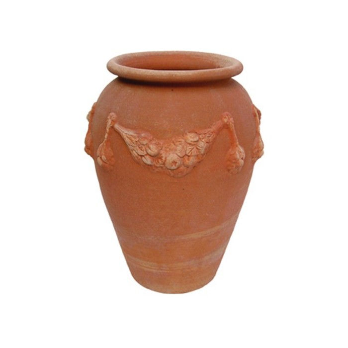 Portaombrelli festonato a tornio in terracotta | Terrecotte Cestenoli