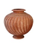 Vaso decorato in terracotta d'Impruneta
