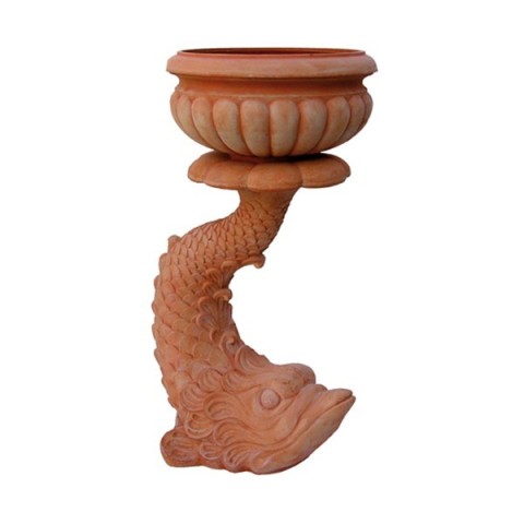 Pesce con cachepot in terracotta | Terrecotte Cestenoli