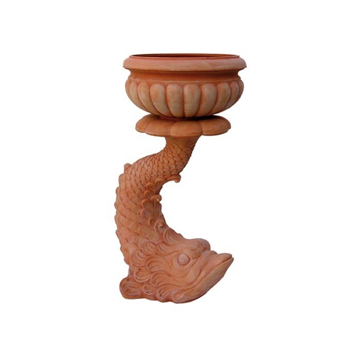 Pesce con cachepot in terracotta | Terrecotte Cestenoli