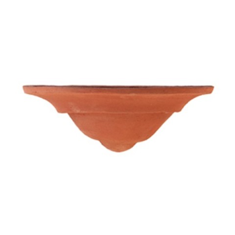 Tasca a parete liscia in terracotta