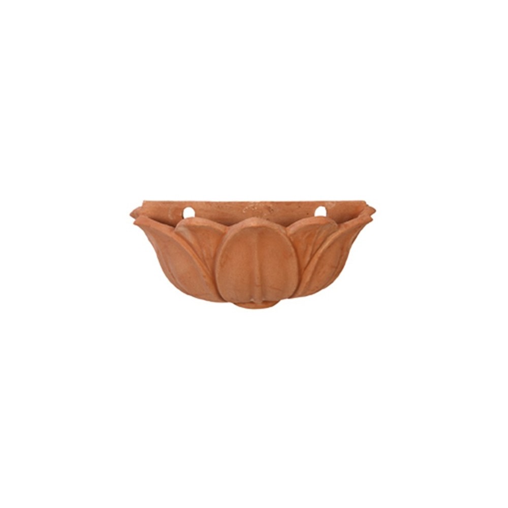 Tasca a Parete Fior di Loto in Terracotta | Terrecotte Cestenoli