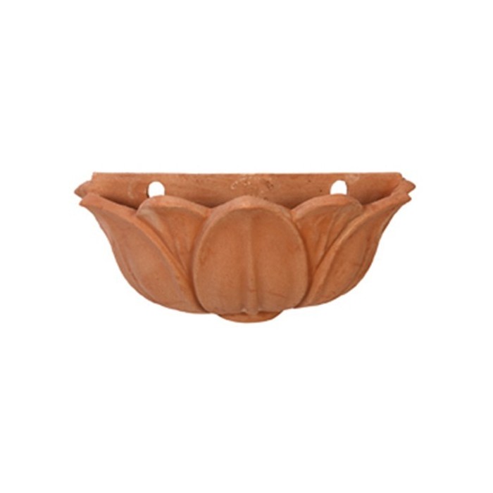 Tasca a Parete Fior di Loto in Terracotta | Terrecotte Cestenoli