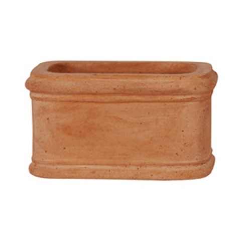 Vasetto rettangolare in terracotta | Terrecotte Cestenoli