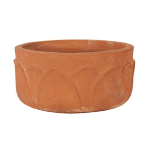 Vasetto basso fior di loto in terracotta | Terrecotte Cestenoli
