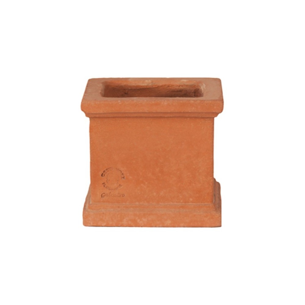 Vaso quadro mignon liscio in terracotta | Terrecotte Cestenoli