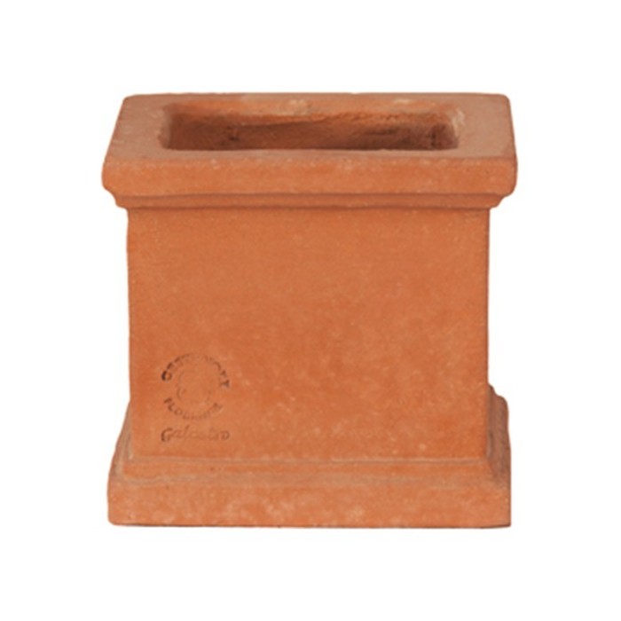 Vaso quadro mignon liscio in terracotta | Terrecotte Cestenoli