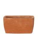 Vaso rettangolare mignon liscio in terracotta | Terrecotte Cestenoli