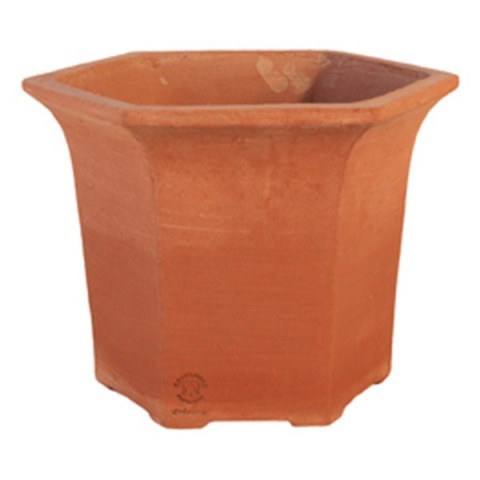 Vaso esagonale in terracotta | Terrecotte Cestenoli
