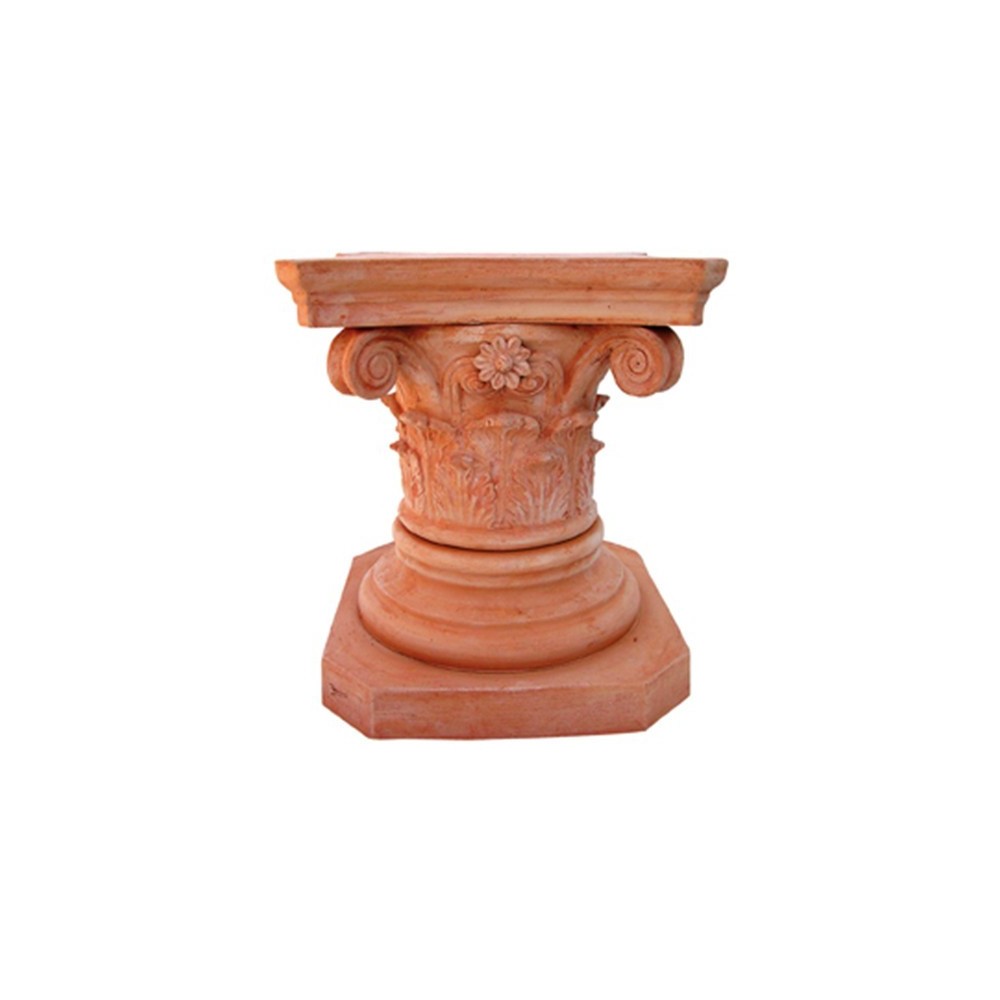 Colonna corinzia bassa in terracotta | Terrecotte Cestenoli