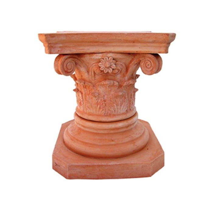 Colonna corinzia bassa in terracotta | Terrecotte Cestenoli