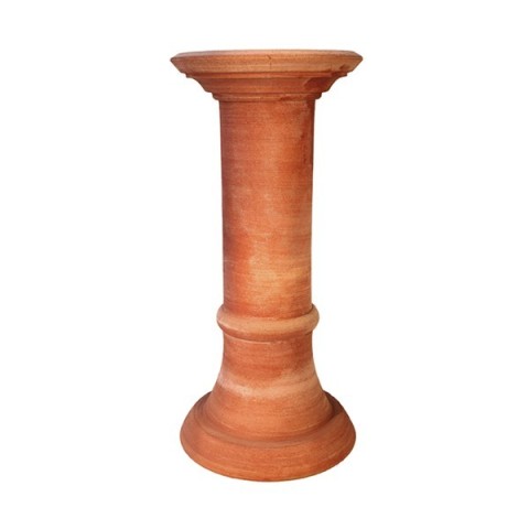 Colonna a tornio in terracotta