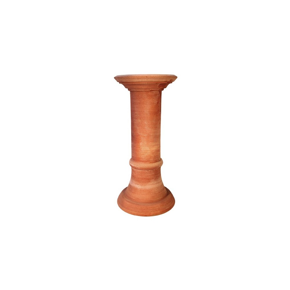 Colonna a tornio in terracotta