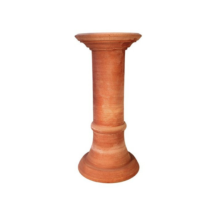 Colonna a tornio in terracotta