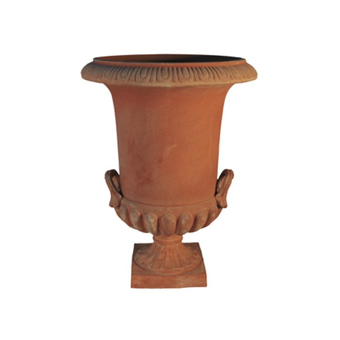 Vaso a Calice con Manici in Terracotta