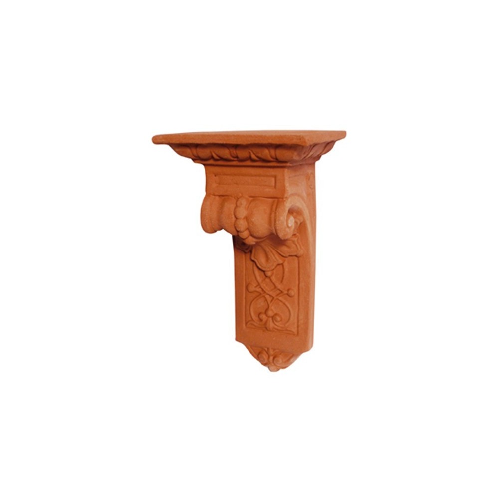 mensola decorata in terracotta | Terrecotte Cestenoli