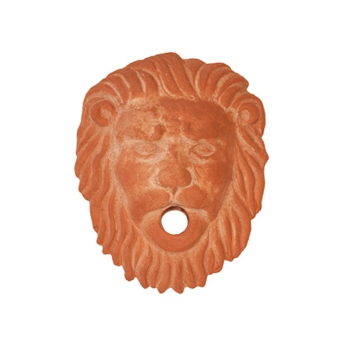 Rosone con Leone per Fontana in Terracotta | Terrecotte Cestenoli