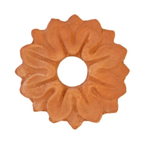 Rosetta piccola in terracotta