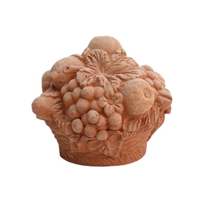 Cesto frutta tondo in terracotta d'Imprueneta | Terrecotte Cestenoli