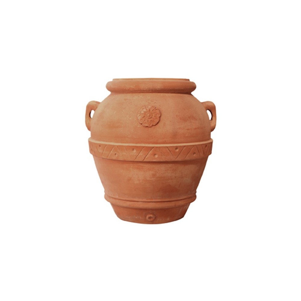 Orcio con Rosetta in Terracotta d'Impruneta