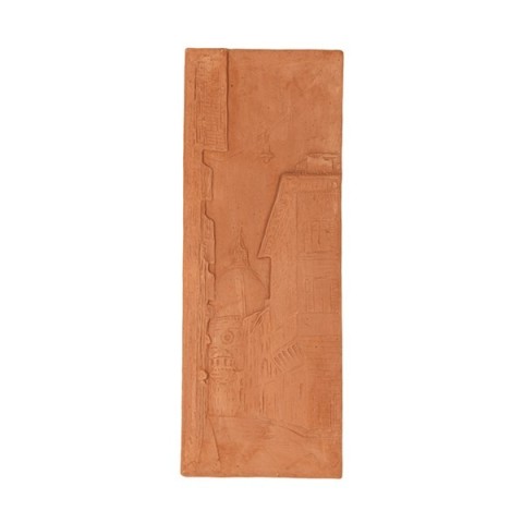 Pannello basso rilievo di Firenze in terracotta | Terrecotte Cestenoli