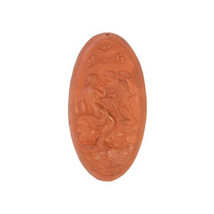 Pannello Cupido in terracotta