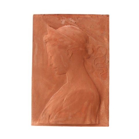 Pannello nobildonna del 500 in terracotta | Terrecotte Cestenoli