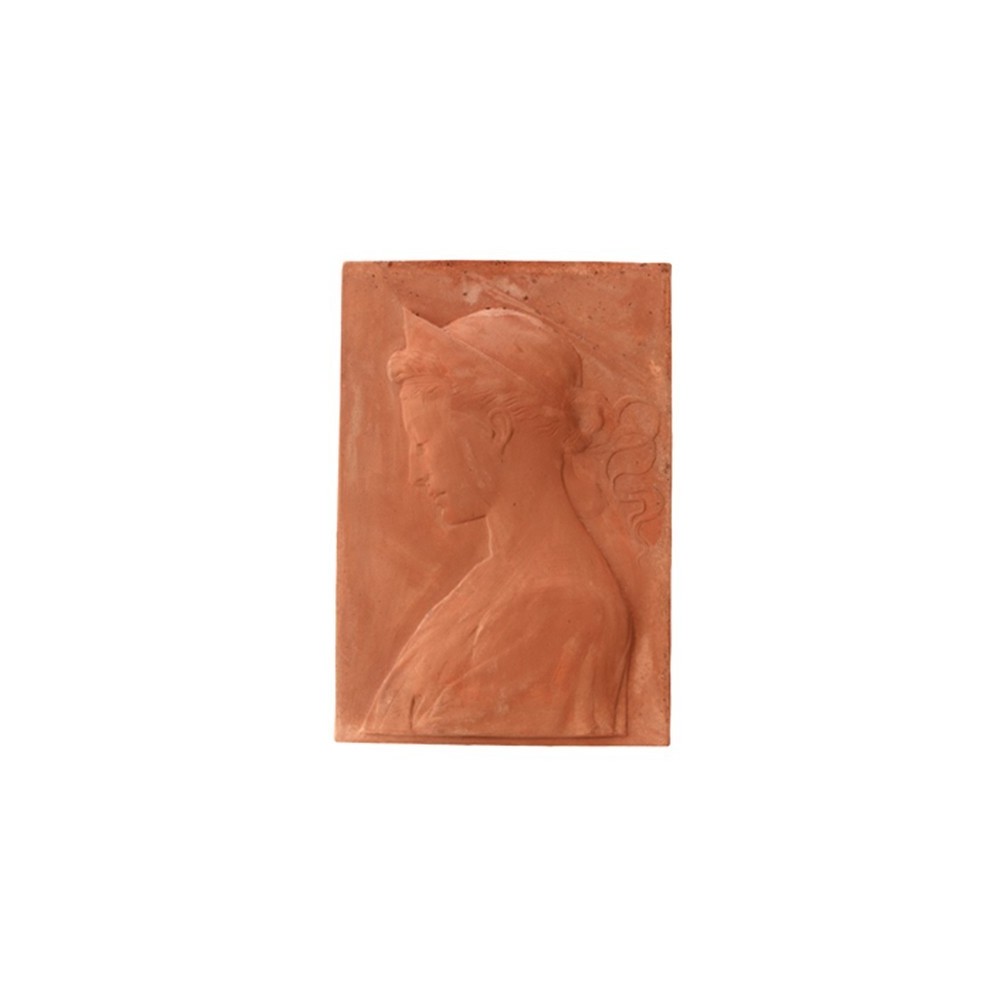 Pannello nobildonna del 500 in terracotta | Terrecotte Cestenoli