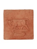 Pannello segno zodicale Toro in terracotta