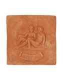 Pannello segno zodicale Gemelli in terracotta
