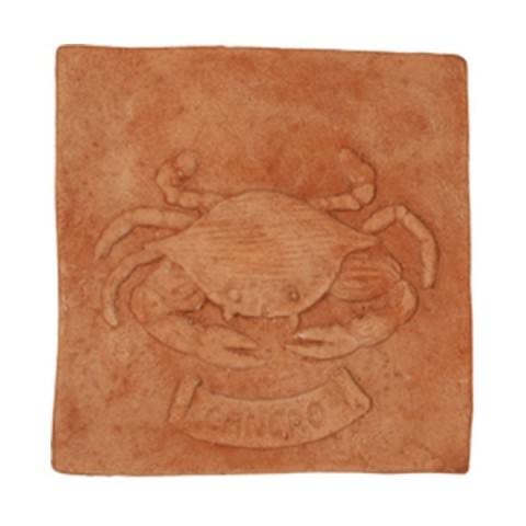 Pannello segno zodiacale Cancro in terracotta | Terrecotte Cestenoli