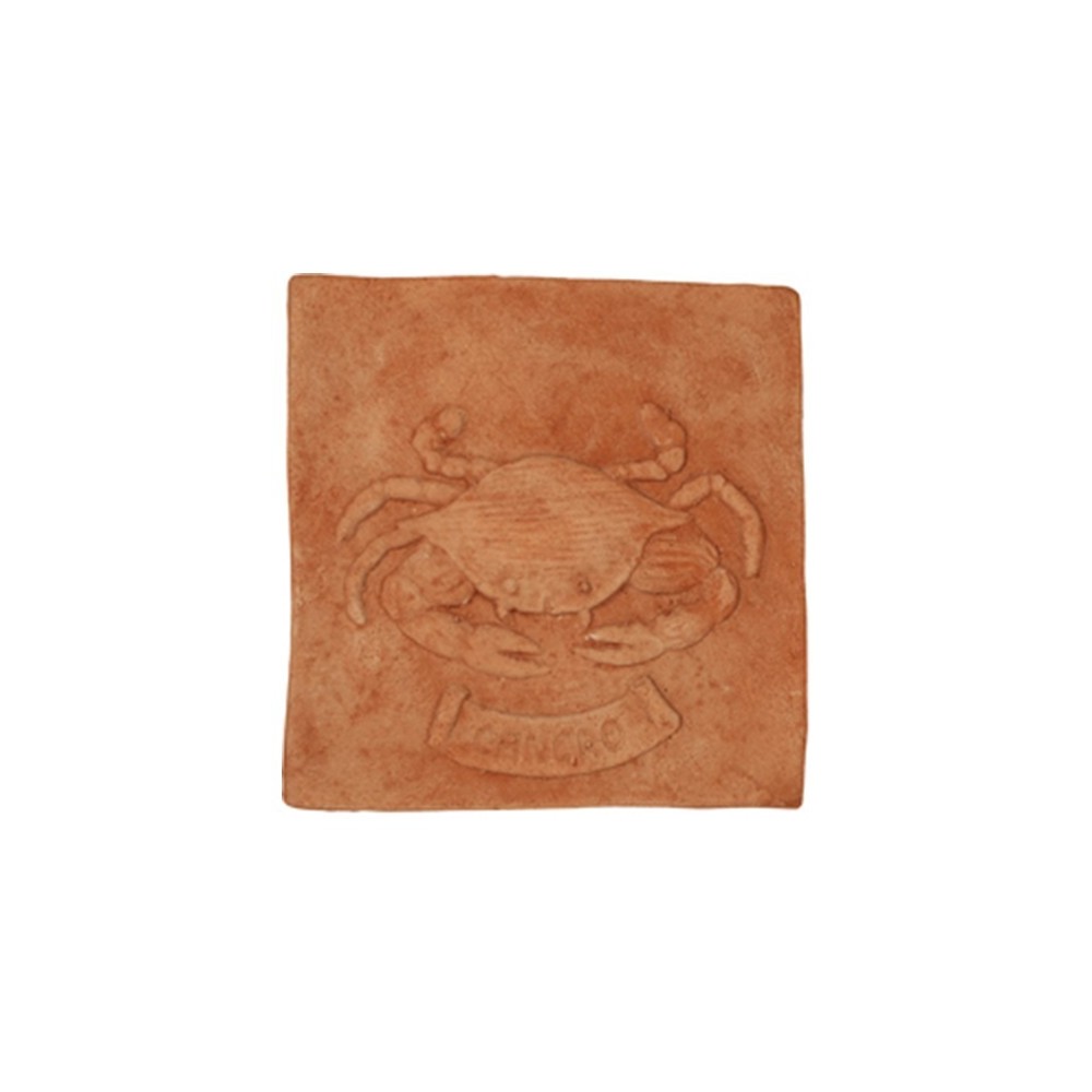 Pannello segno zodiacale Cancro in terracotta | Terrecotte Cestenoli