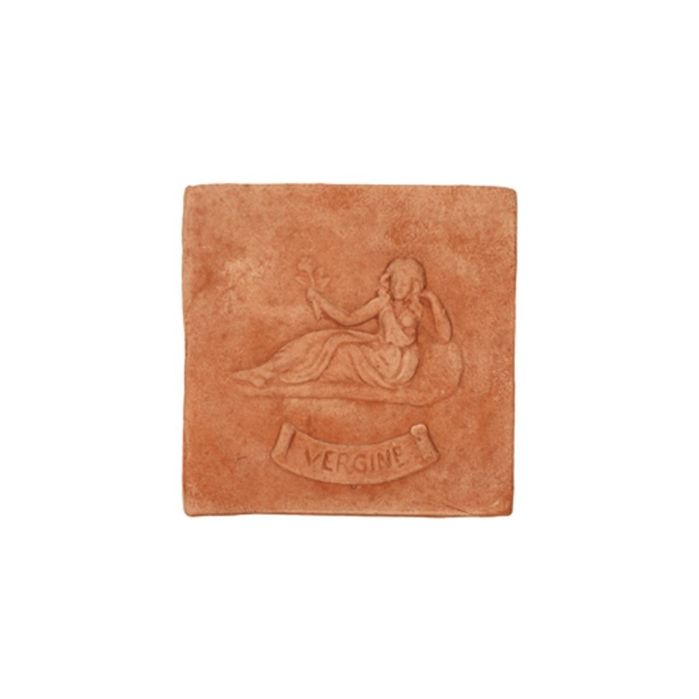 Pannello segno zodiacale Vergine in terracotta | Terrecotte Cestenoli