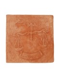 Pannello segno zodicale Bilancia in terracotta