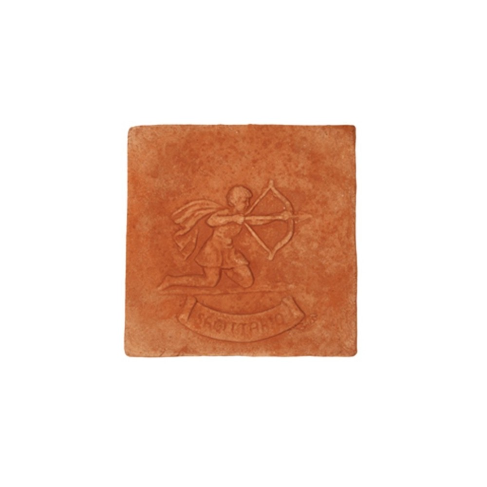 Pannello segno zodiacale Sagittario in terracotta | Terrecotte Cestenoli