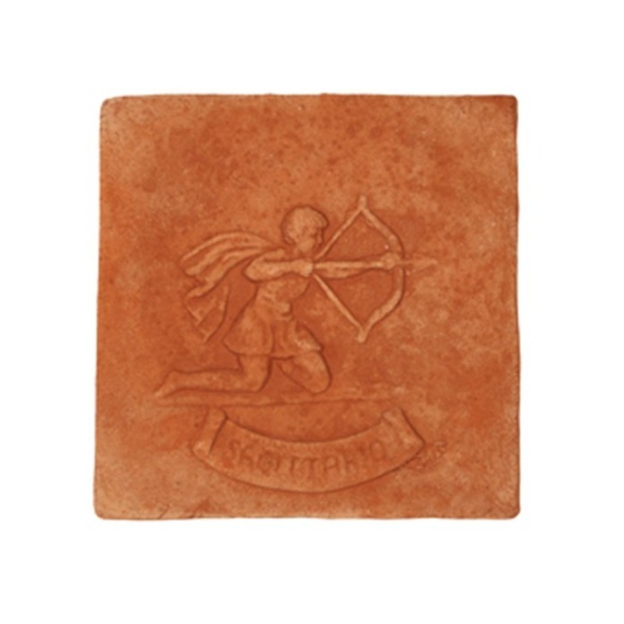 Pannello segno zodiacale Sagittario in terracotta | Terrecotte Cestenoli
