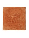 Pannello segno zodicale Saggittario in terracotta