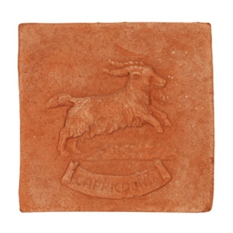 Pannello segno zodiacale Capricorno in terracotta | Terrecotte Cestenoli