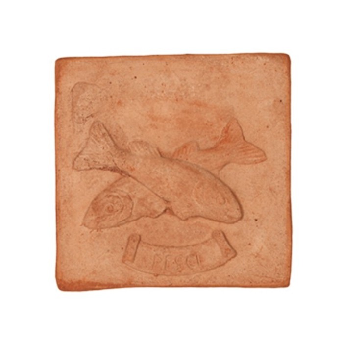 Pannello segno zodiacale Pesci in terracotta | Terrecotte Cestenoli