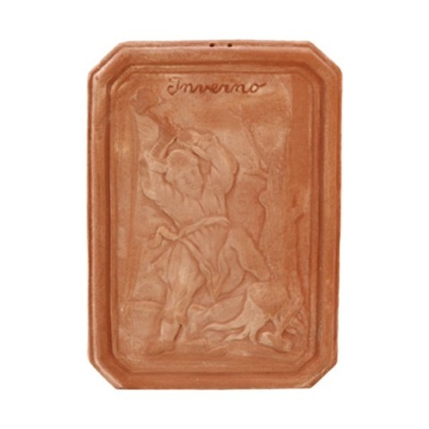 Pannello Inverno in terracotta