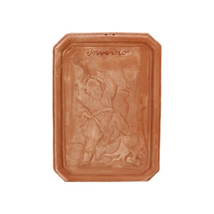 Pannello Inverno in terracotta