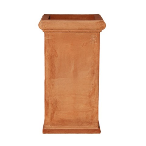 Portaombrelli Quadrato Liscio in Terracotta