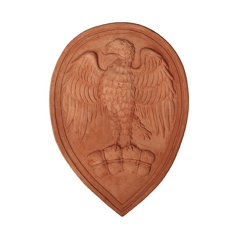 Pannello arte dei Mercanti in terracotta