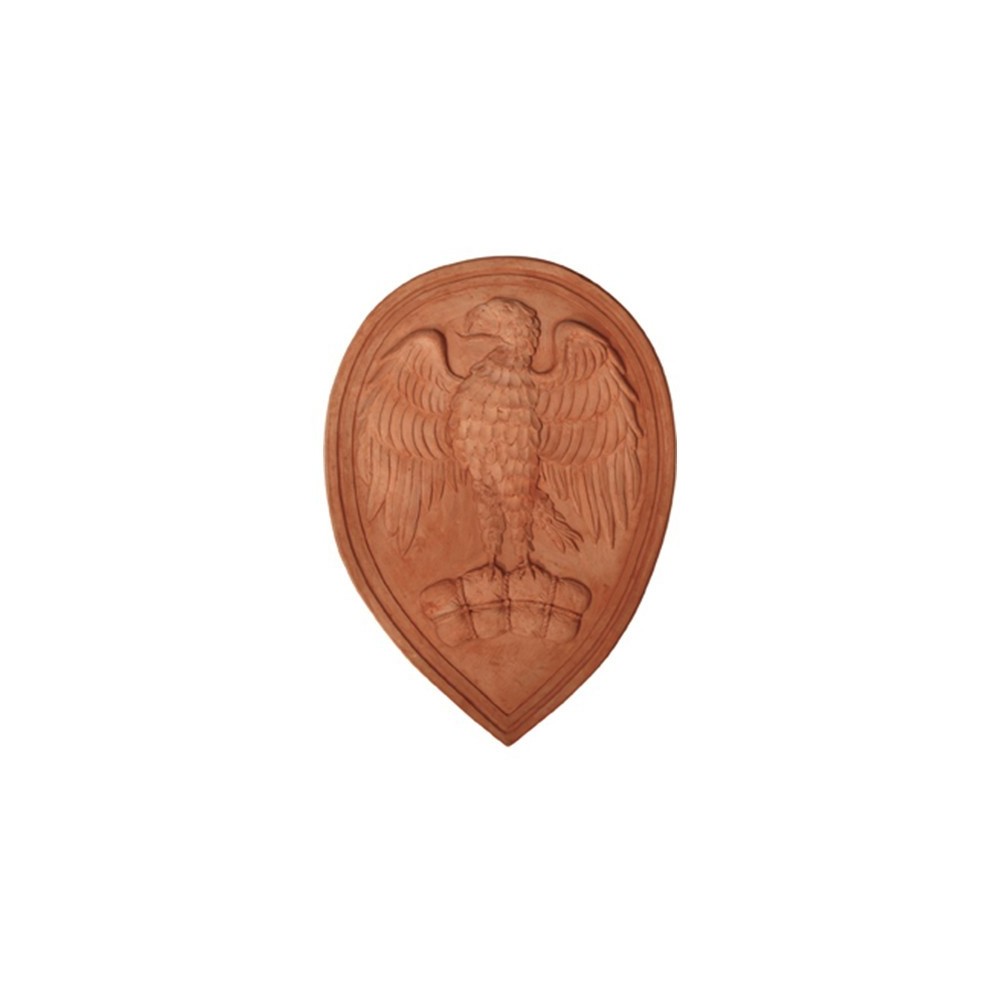 Pannello arte dei Mercanti in terracotta