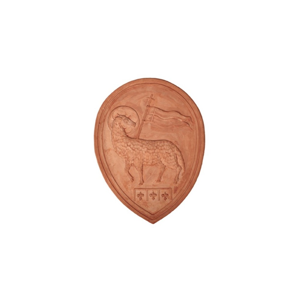 Pannello arte della Lana in terracotta