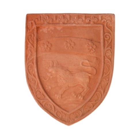 Stemma con grifone in terracotta