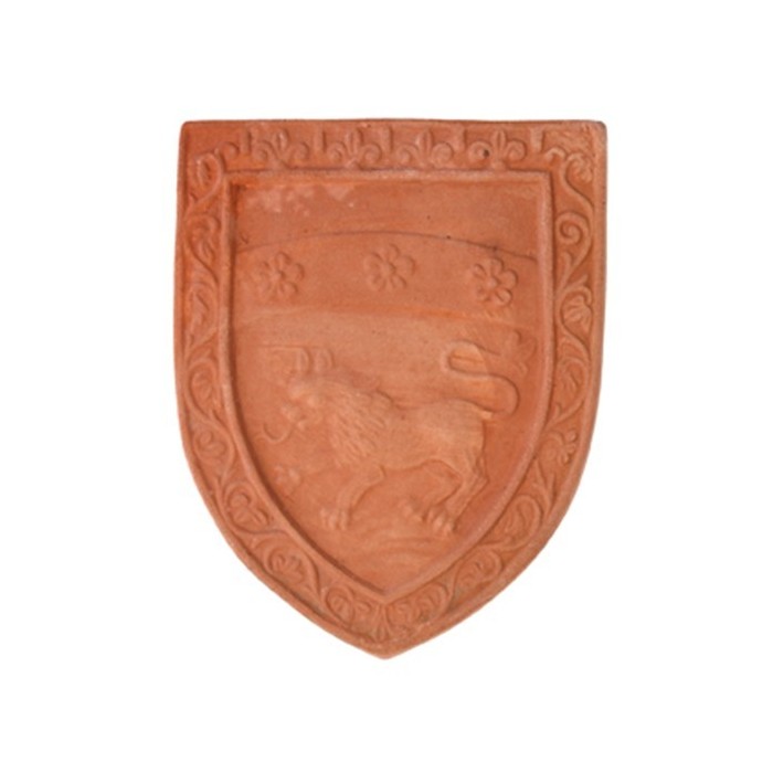 Stemma con grifone in terracotta